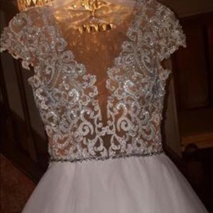 Stunning wedding gown beaded for a princess!